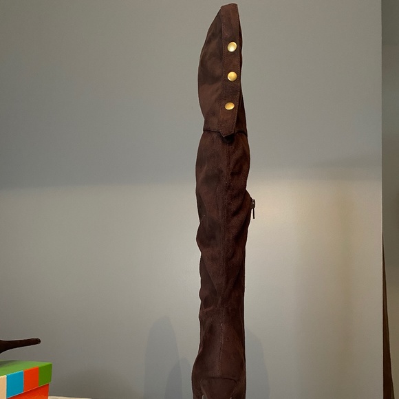 - - Charles David Brown Microsuede Adelina Boot - Picture 2 of 8